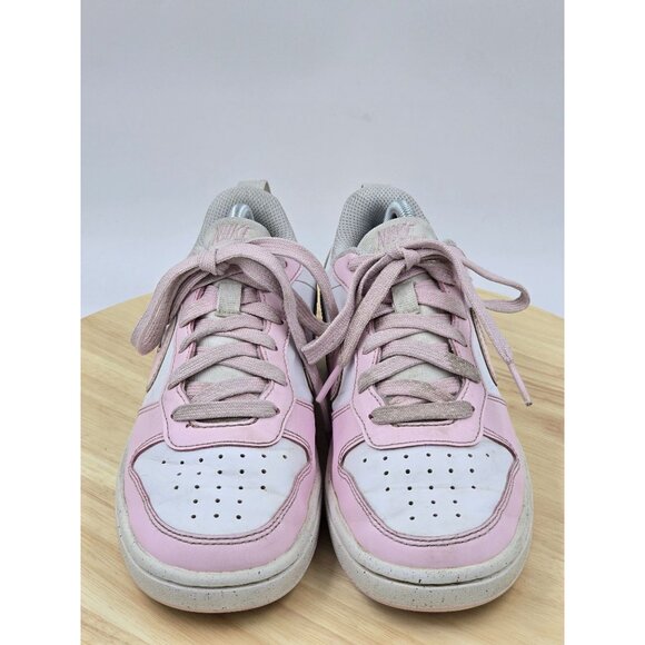 Nike Court Borough Low Recraft shoes 'White Pink Foam' DV5456-105 youth size 3.5 - Picture 3 of 8